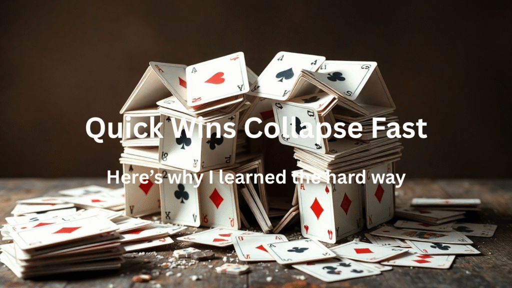 Why Chasing Quick Wins Nearly Cost Me My Online Business