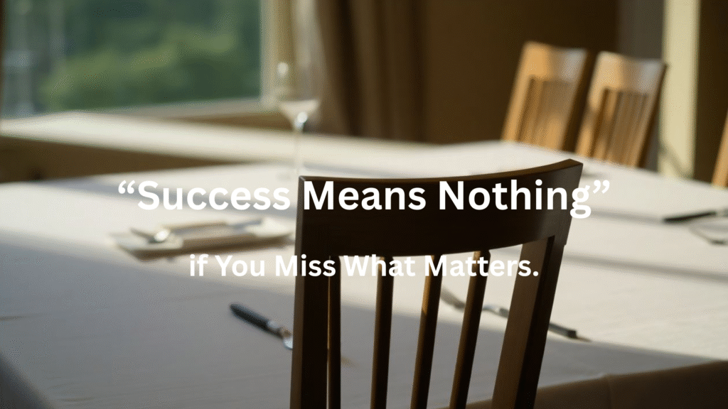 Missing Time With Family? Here’s What It Cost Me to Realise What Matters